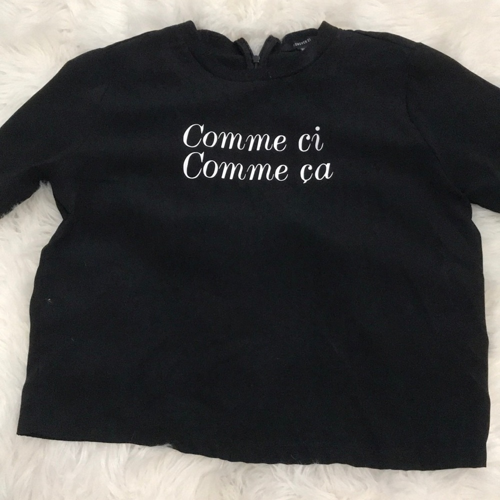 ‘comme ci comme ca’ blouse